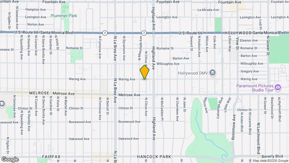 753 N Citrus Ave Mapa y Detalles de la Ubicación
