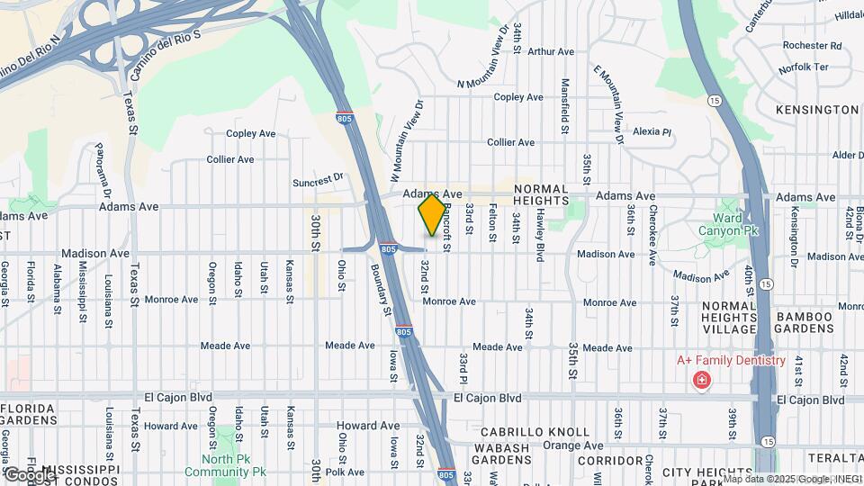 4605-4611 32nd St Mapa y Detalles de la Ubicación
