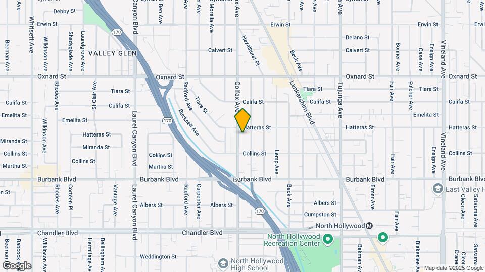 5744 Colfax Ave Map and Location Details