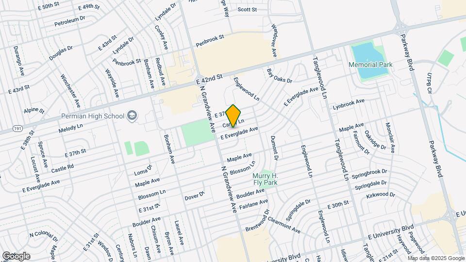 3821 E Everglade Ave Map and Location Details