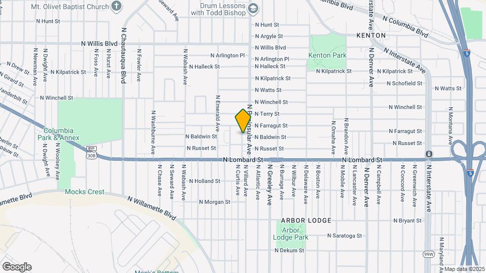 7622 N Curtis Ave Map and Location Details