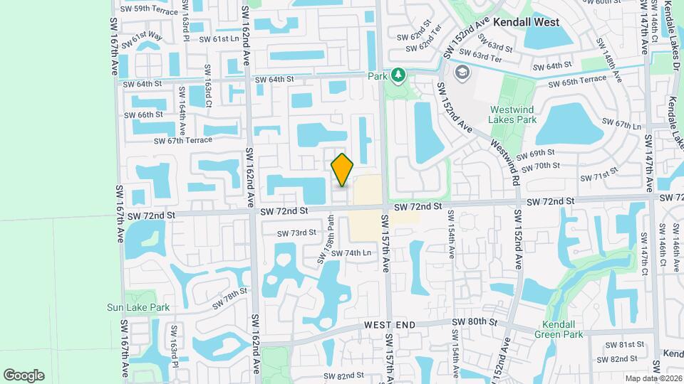 15852 SW 71st St Map and Location Details