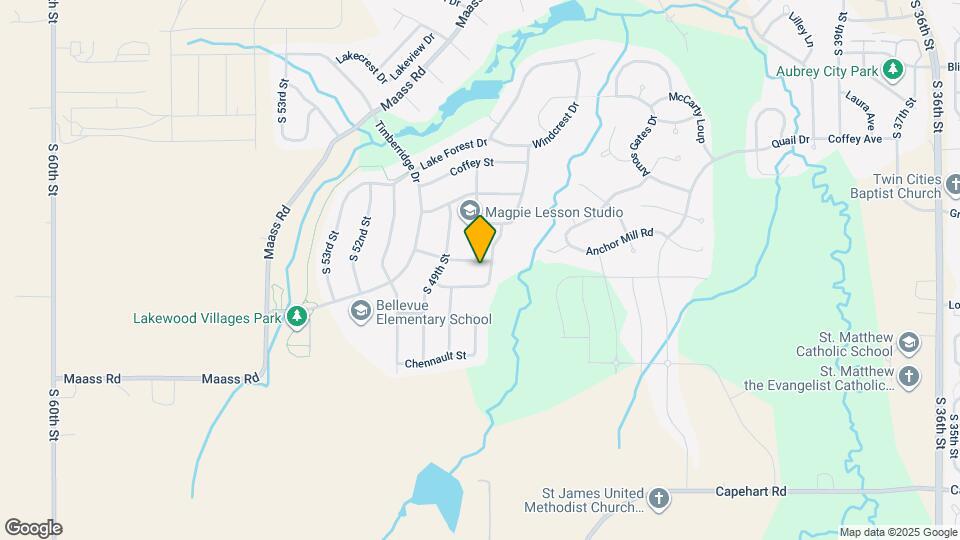 4723 Ponderosa Dr Map and Location Details