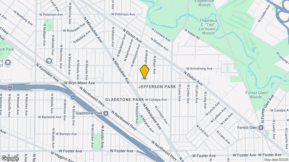 5600 N Mango Ave Map and Location Details