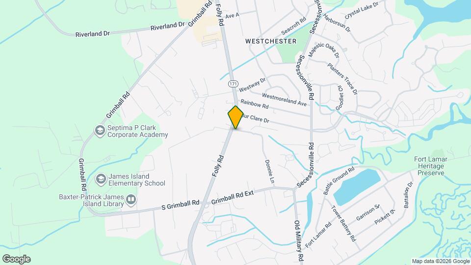 1558 Folly Rd Mapa y Detalles de la Ubicación