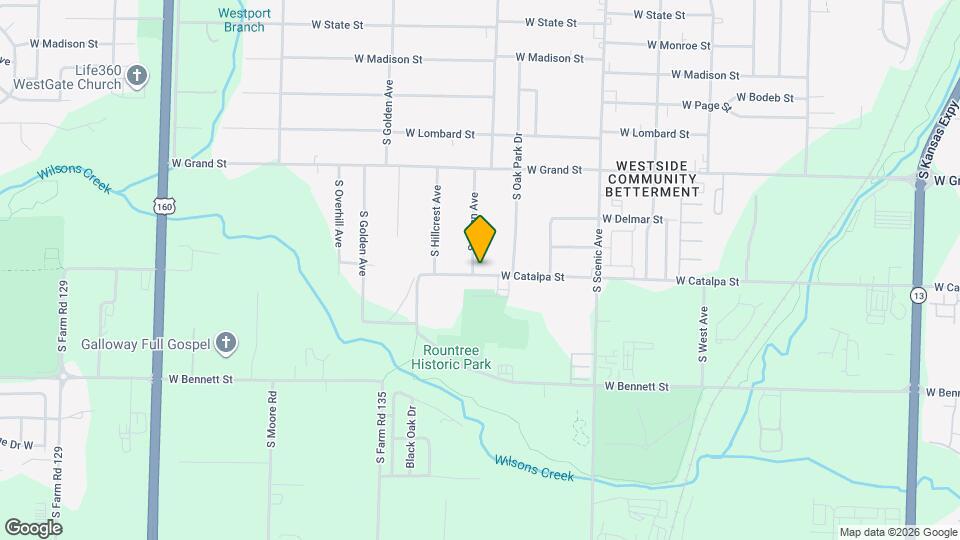 1166 S Glenn Ave Mapa y Detalles de la Ubicación