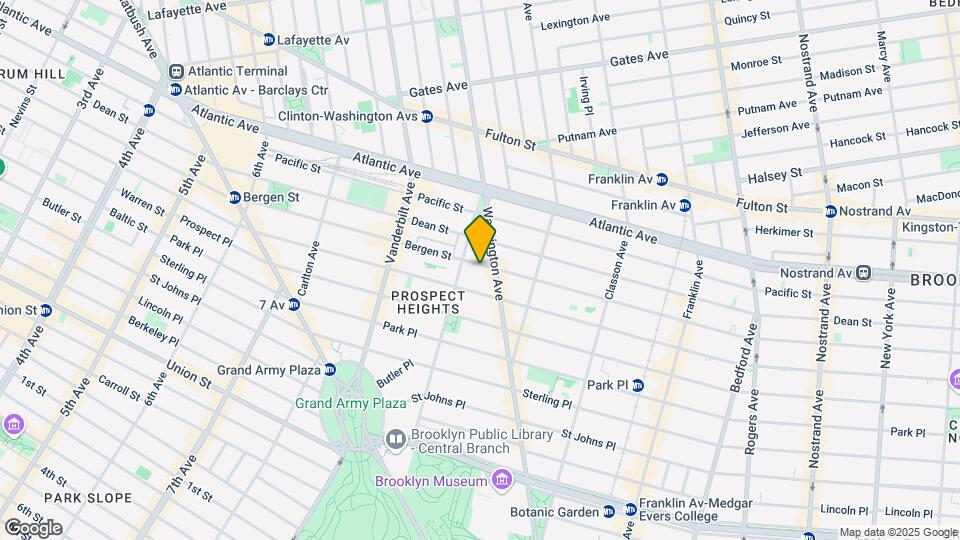 726 Bergen St Map and Location Details
