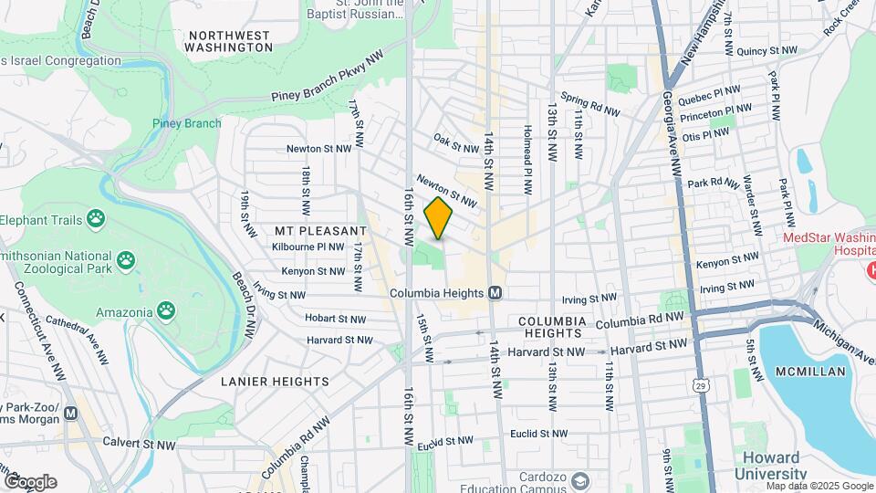 Columbia Heights Map and Location Details