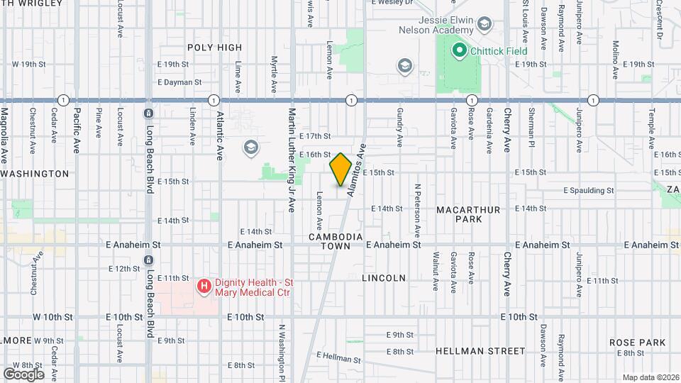 1444 Cerritos Ave Map and Location Details