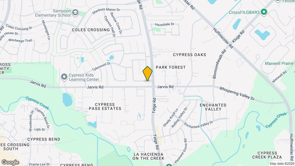 15207 Henderson Point Dr Mapa y Detalles de la Ubicación