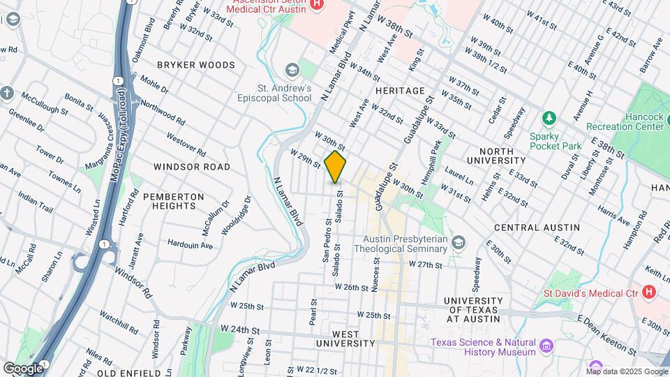 2832 Salado St Map and Location Details