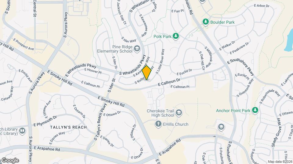 25460 E Euclid Pl Map and Location Details