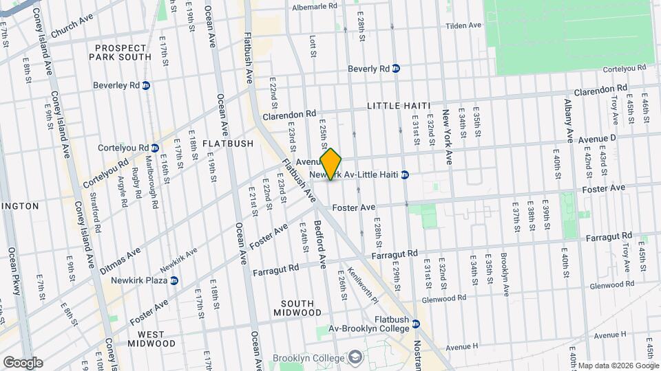 2500 Newkirk Ave Map and Location Details