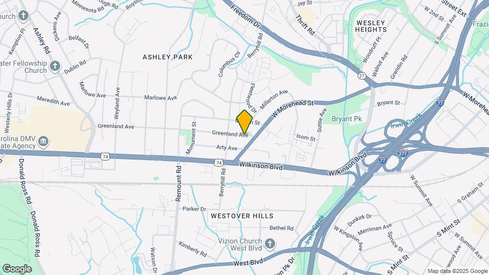 2321 Greenland Ave Map and Location Details