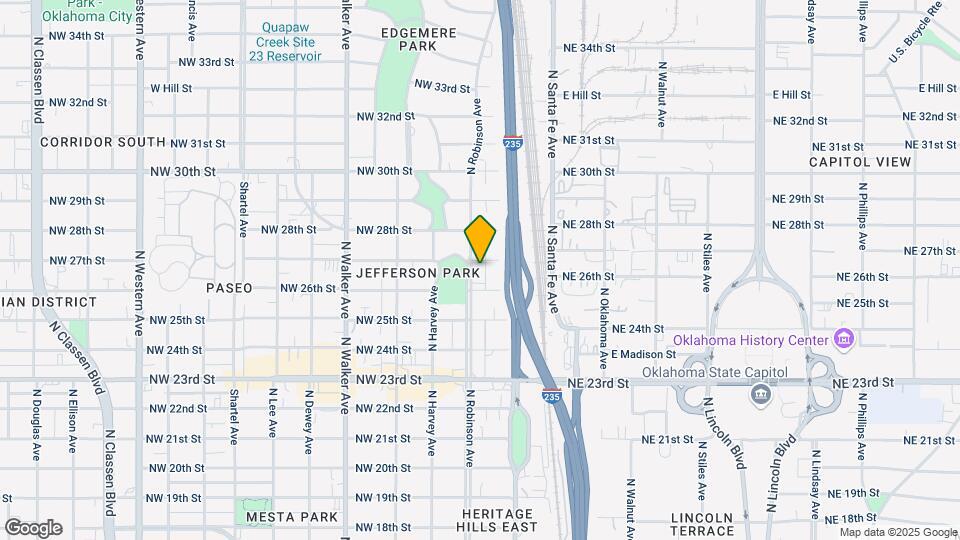 2720 N Robinson Ave Map and Location Details