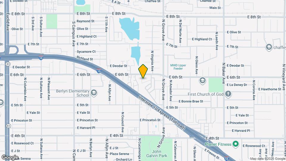 1109 E La Deney Ct Map and Location Details