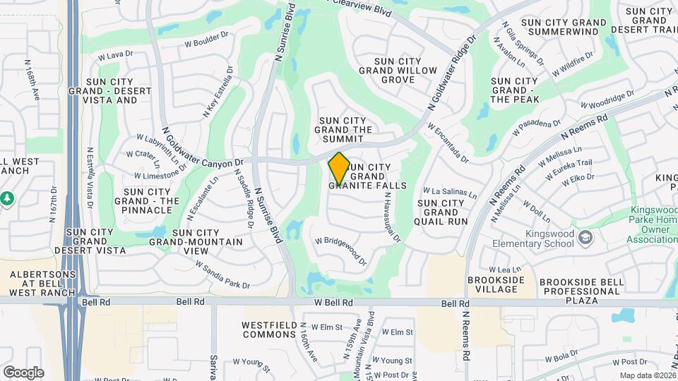 15868 W Arrowhead Dr Map and Location Details