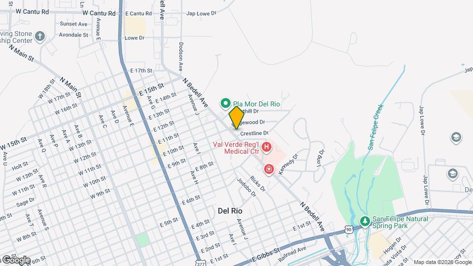 100 Crestline Dr Map and Location Details