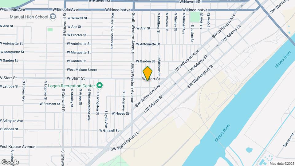 1307 S Blaine St Map and Location Details