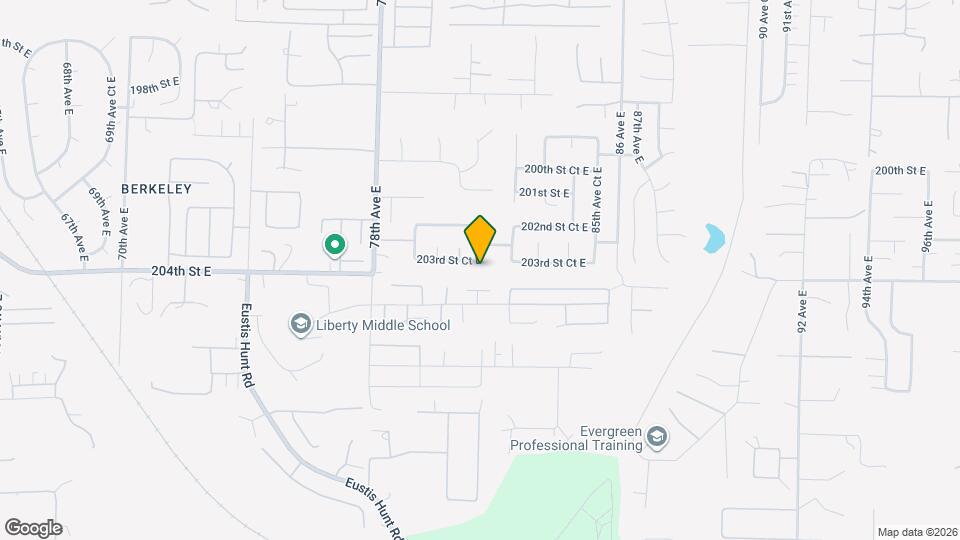 8118 203rd St Ct E Map and Location Details