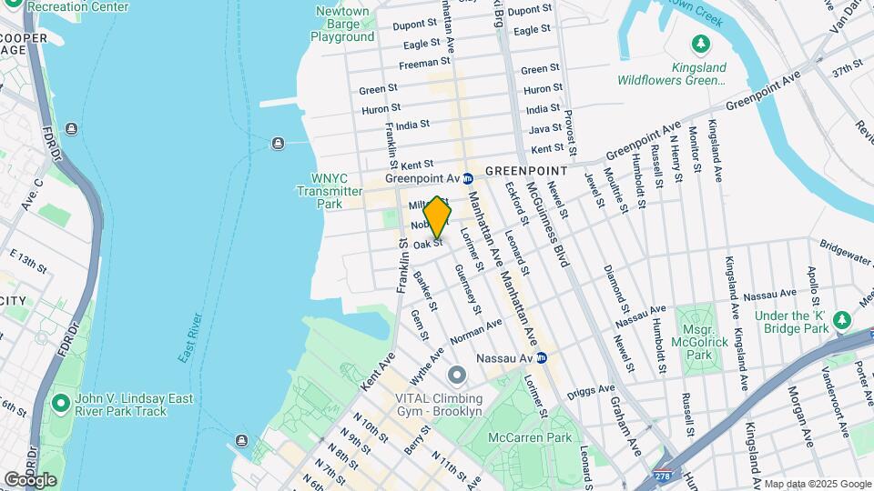 128 Oak St Mapa y Detalles de la Ubicación
