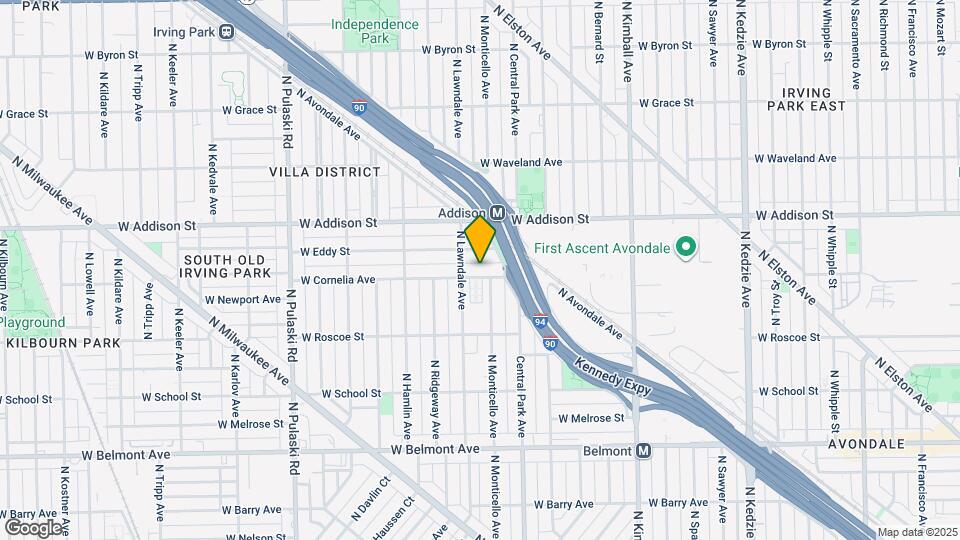 3638 W Cornelia Ave, Unit #1 Map and Location Details