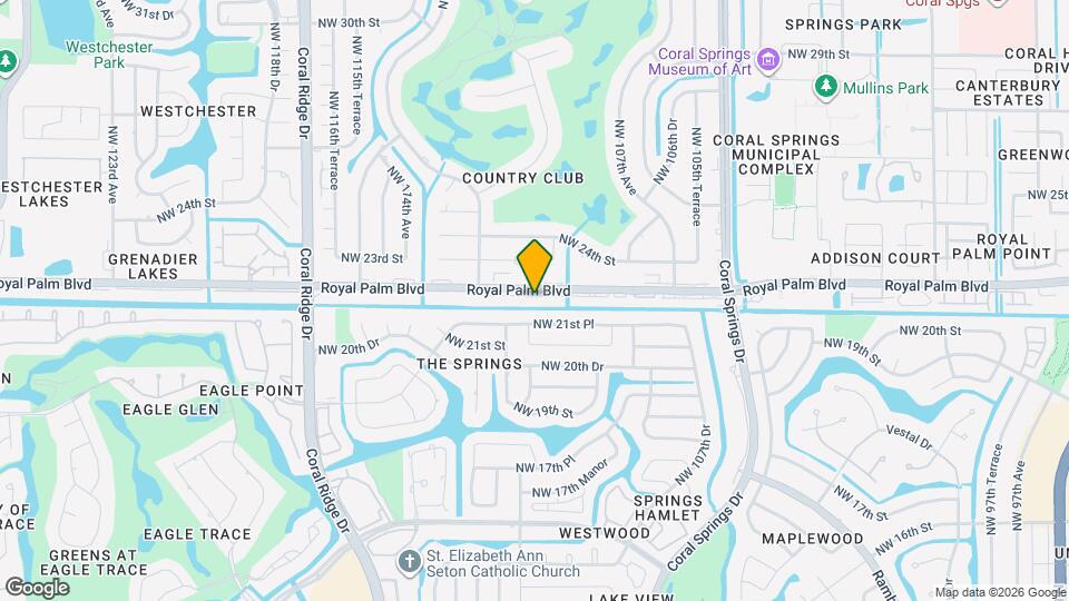 11034 Royal Palm Blvd Map and Location Details