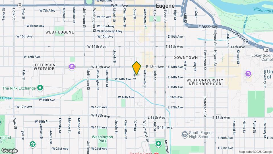 1375 Olive St Map and Location Details
