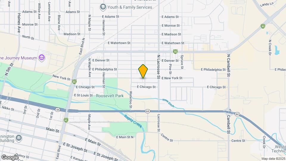 433 E New York St Map and Location Details