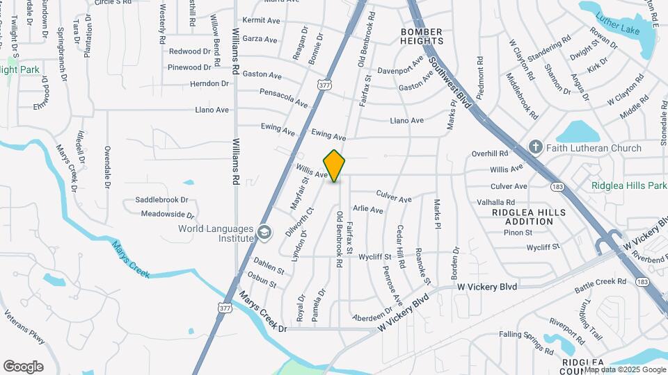 4714 Old Benbrook Rd Map and Location Details