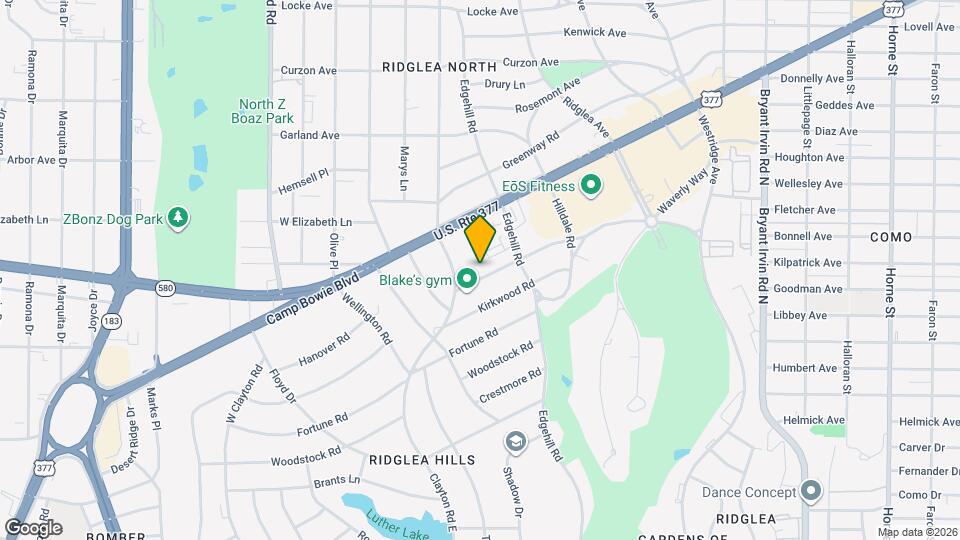 6480 Waverly Way Mapa y Detalles de la Ubicación