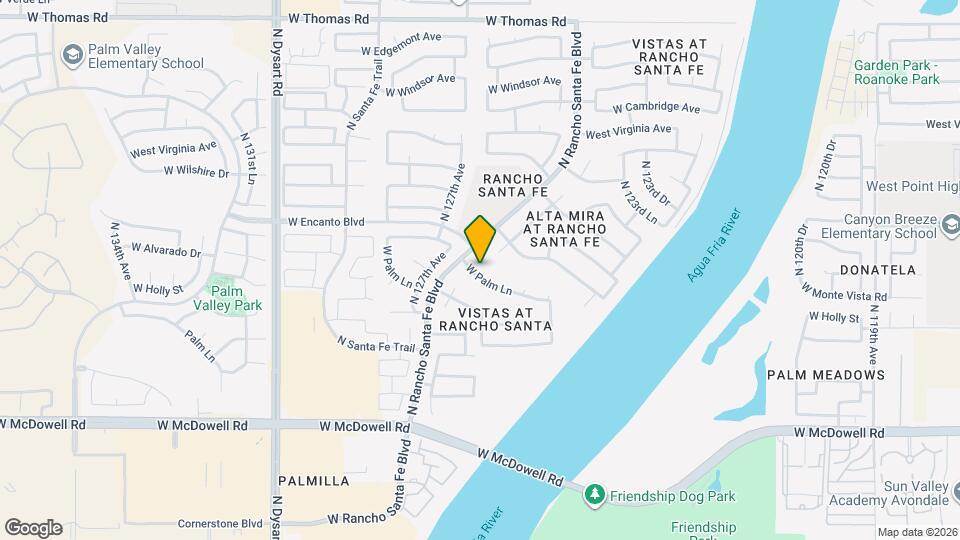 12566 W Palm Ln Mapa y Detalles de la Ubicación