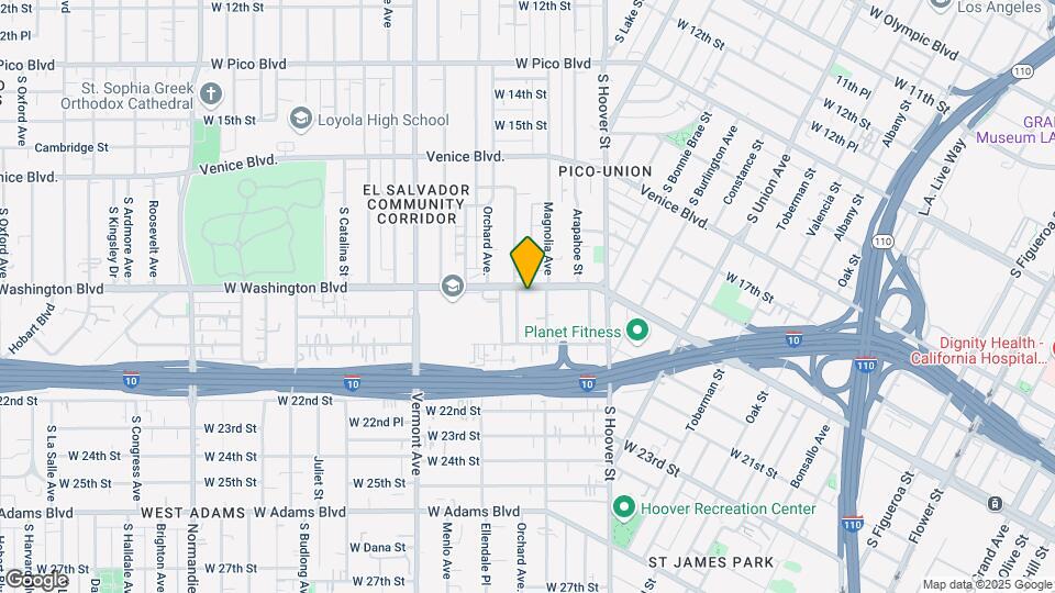 1408 W Washington Blvd Map and Location Details