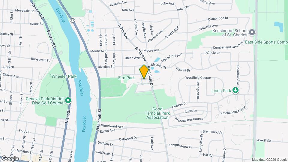 807 Elm Ave Map and Location Details