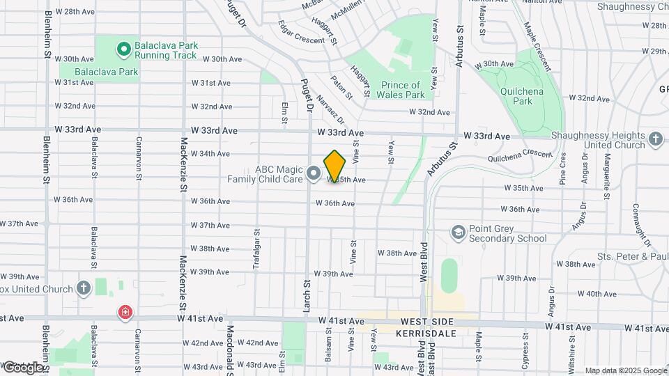 2388 W 35th Ave Map and Location Details