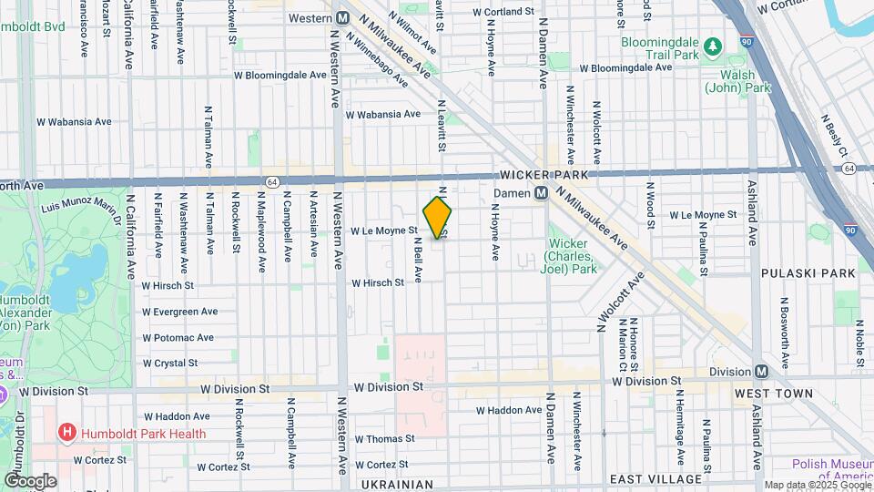 1440 N Leavitt St Mapa y Detalles de la Ubicación