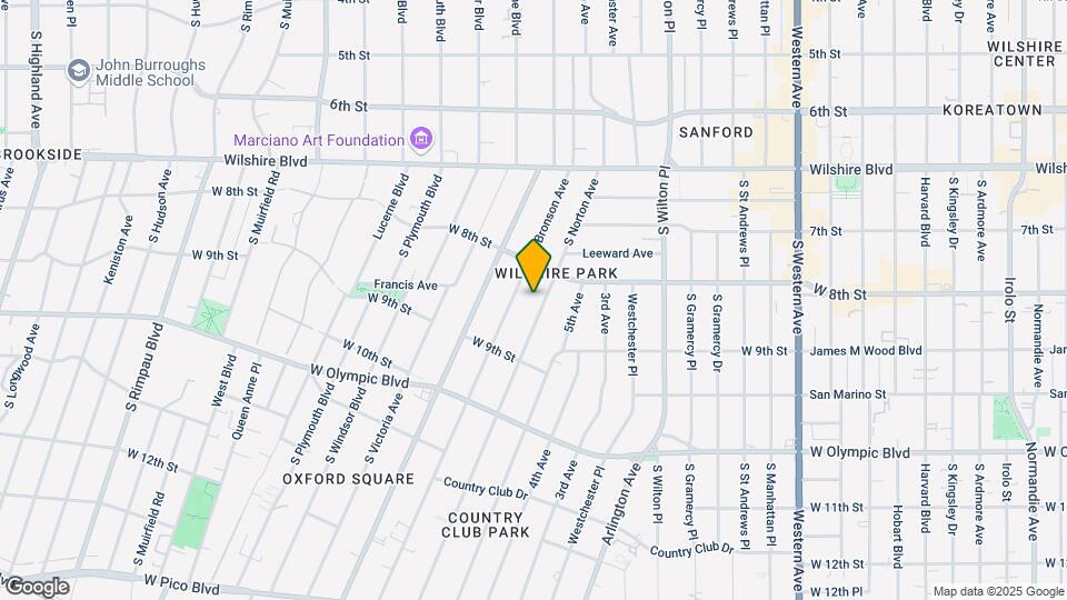 838 S Norton Ave Mapa y Detalles de la Ubicación