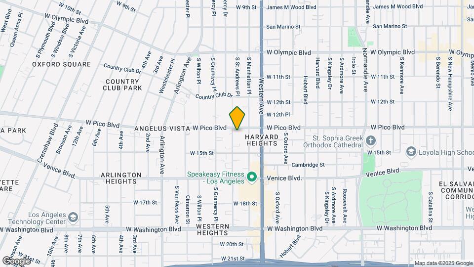 1310 S St Andrews Pl Map and Location Details