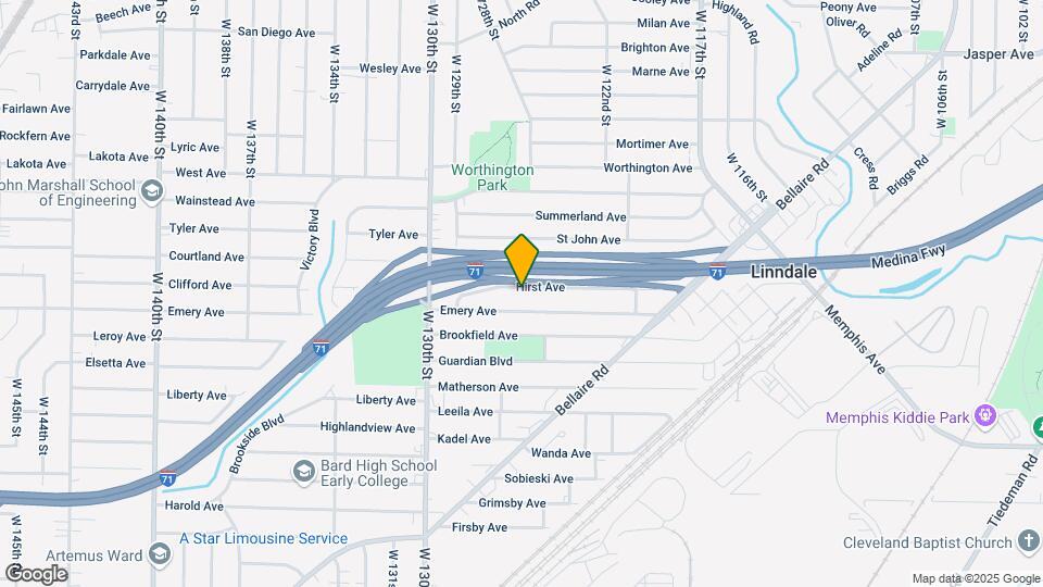 12605 Hirst Ave Map and Location Details