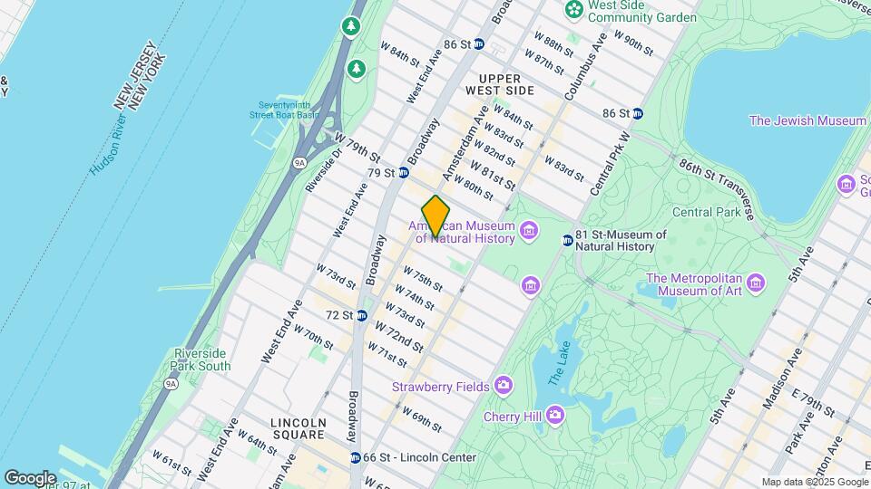 154 W 77th St Map and Location Details