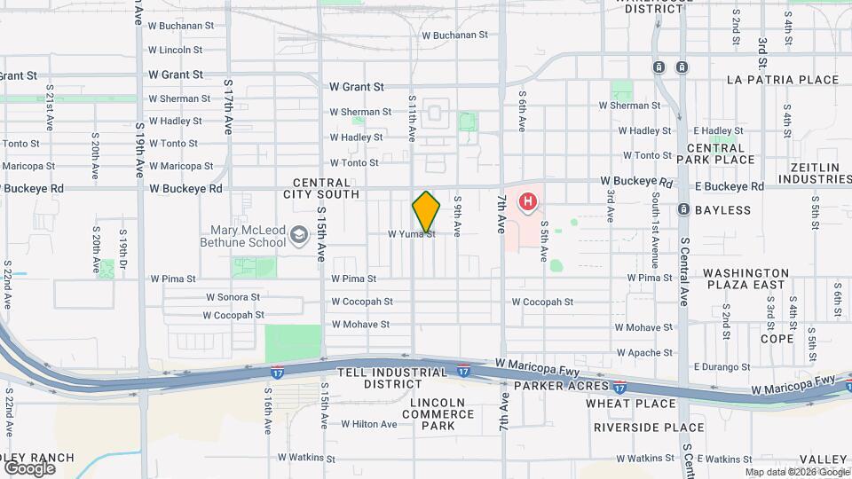 1402 S 10th Ave Map and Location Details