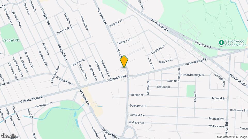 3817 HOWARD St Map and Location Details