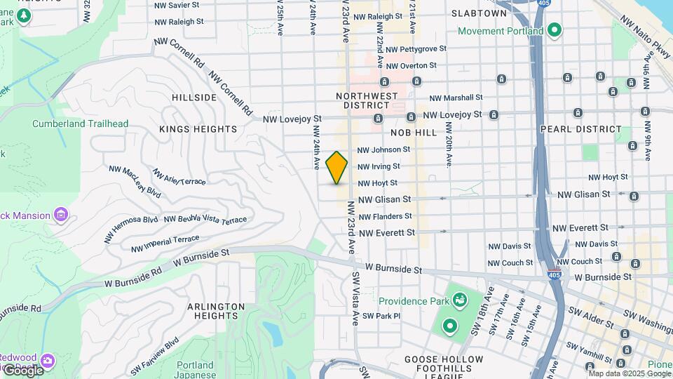 2338 NW Hoyt St Map and Location Details
