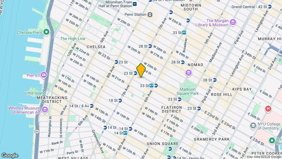 144 West 23rd Street Map and Location Details