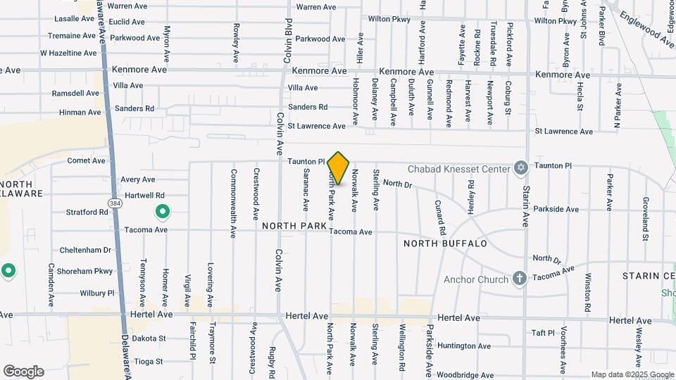 317 North Park Ave-Unit -Carriage House Map and Location Details