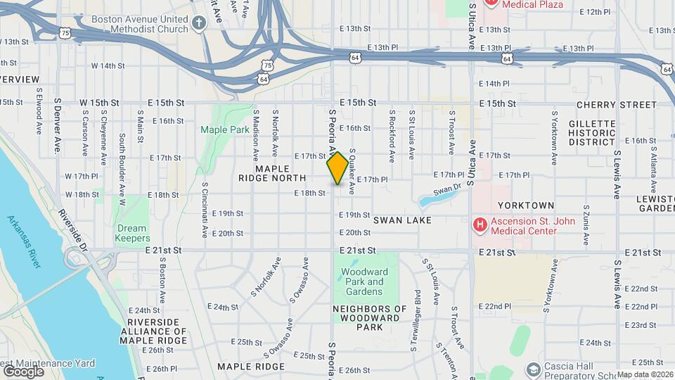 1739 S Peoria Ave Map and Location Details