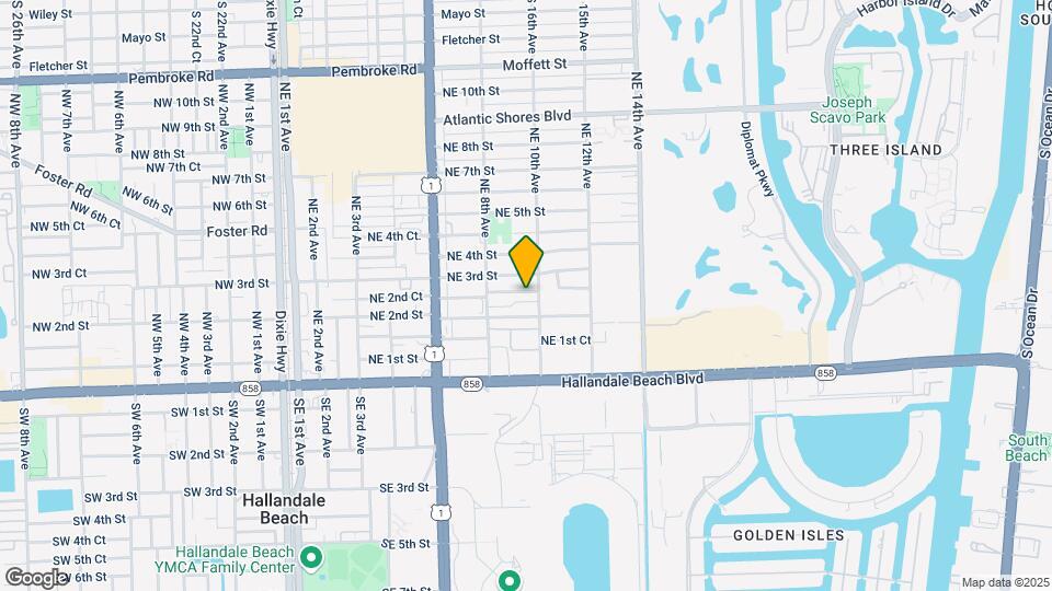 912 NE 2nd Ct Map and Location Details