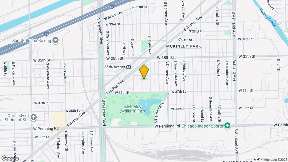 3621 S Hamilton Ave, Unit 2 Map and Location Details