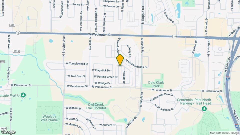 656 N Longfellow Ln Map and Location Details