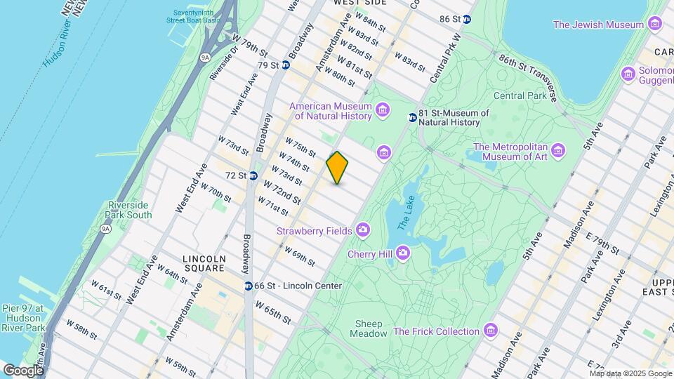 36 W 74th St Mapa y Detalles de la Ubicación